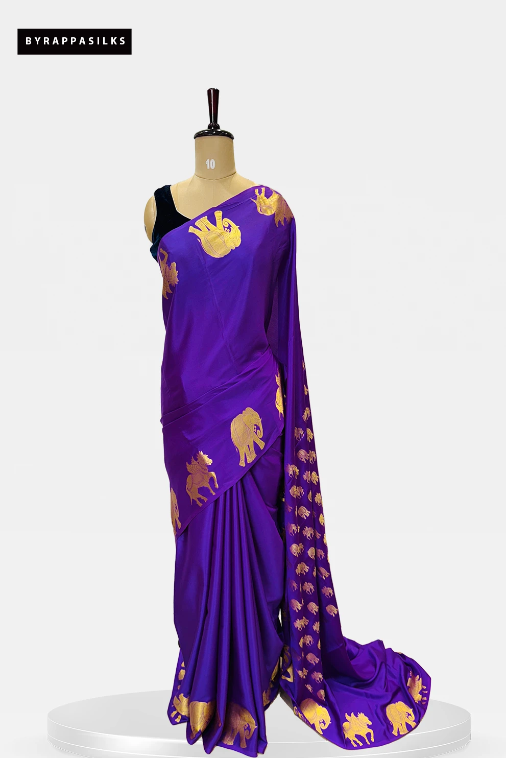 Pure Mysore Silk -Purple Colour QS273175