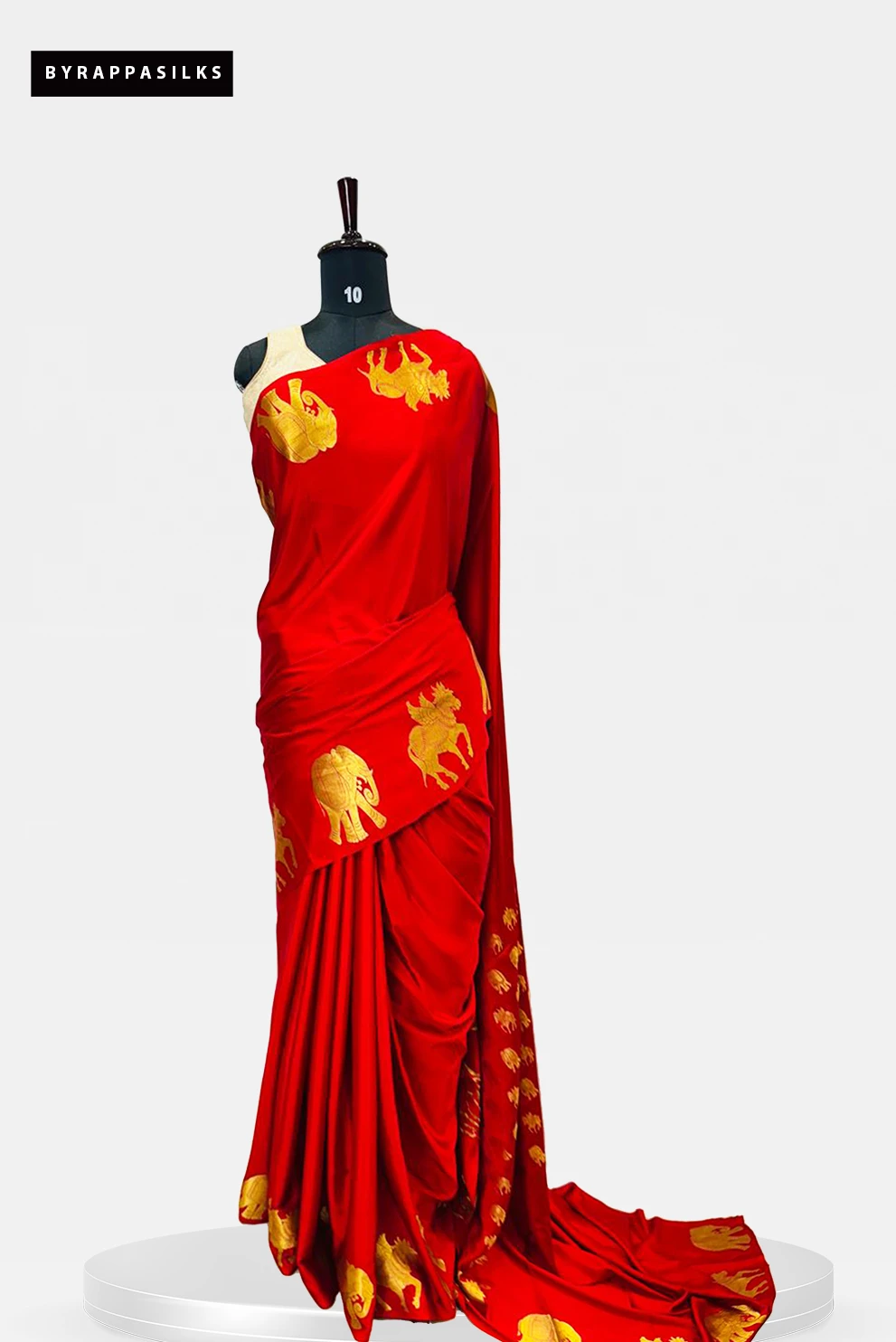 Pure Mysore Silk - Red Colour QS273173